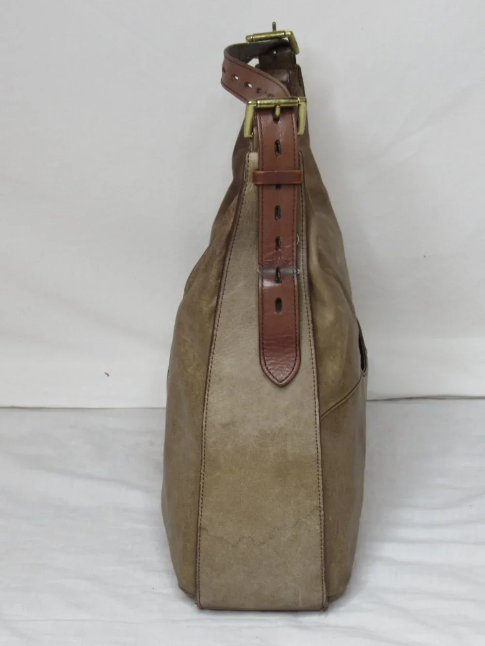 Hobo International Tan Brown Leather MARLEY Slouchy Bag